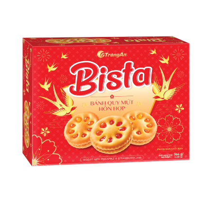 Hộp bánh quy mứt Bista 366g (PBGH 2025)